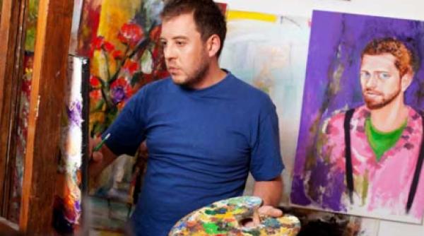 un artist vrea sa poata tine din nou penelul in mana acum inerta