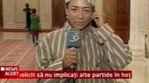 oana niculescu mizil protest in zeghe la parlament