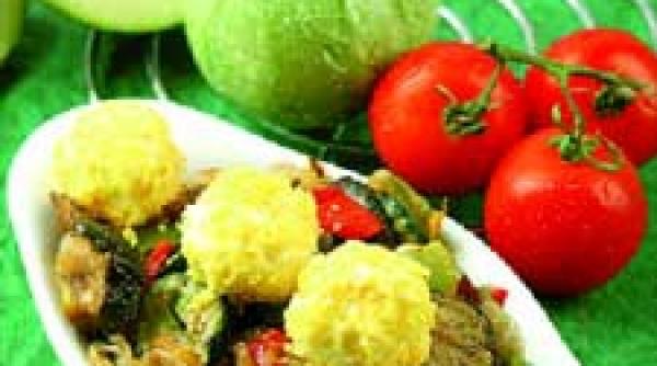 bulete de branza cu legume