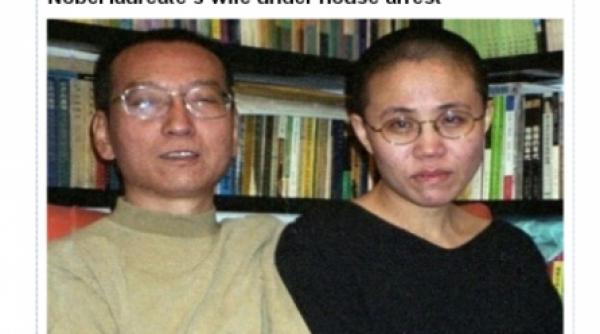 sotia laureatului premiului nobel pentru pace arestata la domiciliu