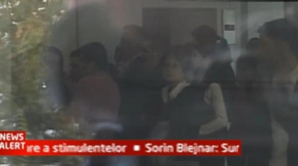 protest spontan la finante angajatii nu cred ca si vor primi stimulentele