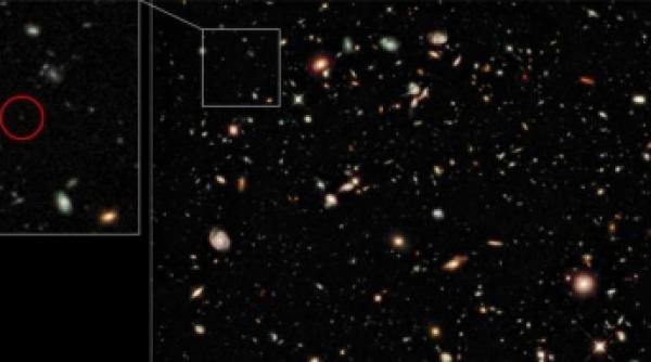 galaxie noua descoperita la o distanta record fata de pamant