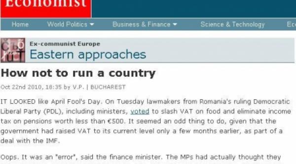 the economist romania cum sa nu conduci o tara
