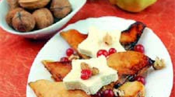 carpaccio de gutui cu branza