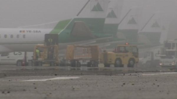 aeroportul otopeni intarzieri de pana la trei ore din cauza cetii