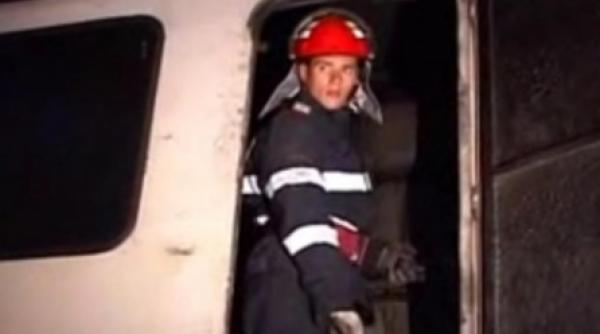 locomotiva unui accelerat a luat foc in drum spre timisoara