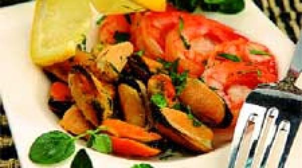 fructe de mare cu sos alb