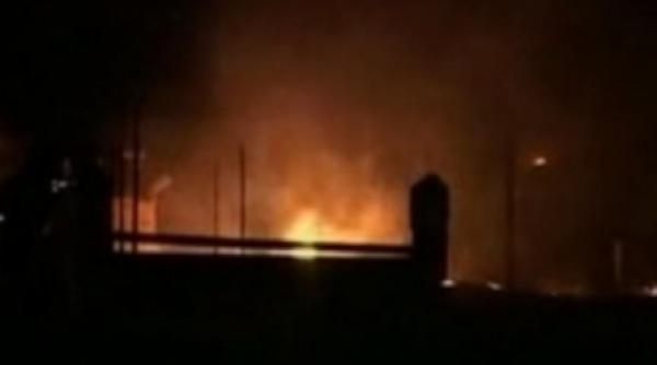 o terasa din vama veche a ars din temelii