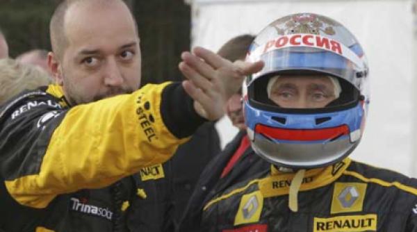 putin 240 de kilometri la ora la volanul unei masini de curse video