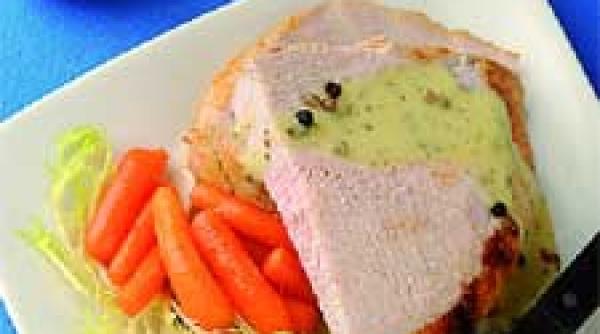 piept de curcan cu sos alb