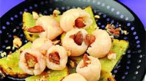 salata de ananas cu litchii