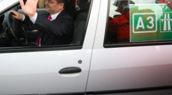 boc a inaugurat 10 km din autostrada transilvania