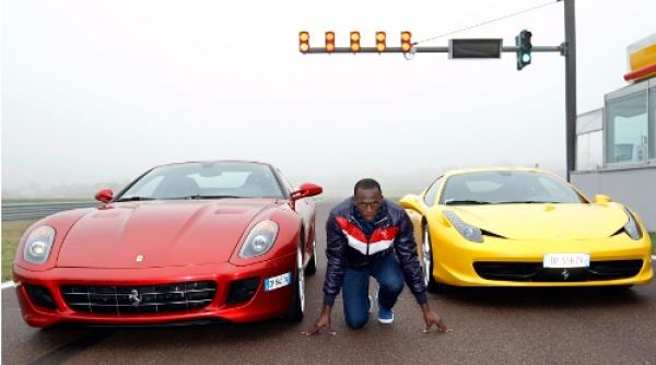 usain bolt a fost la maranello ma simt ca un ferrari cu video