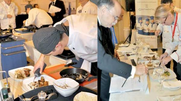 competitie gastronomica in alb negru si color