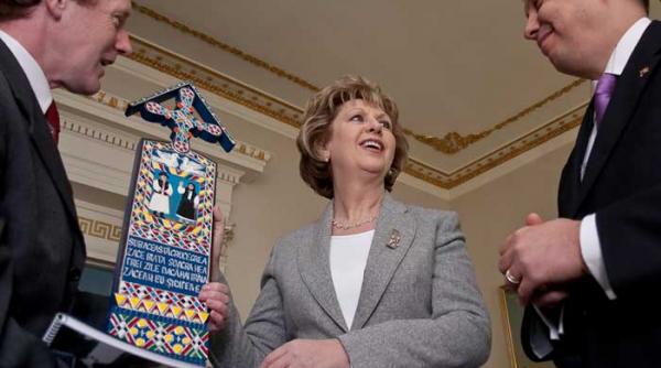 presedintele irlandei primeste sapanta