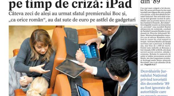 coperta jurnalul national 21 decembrie 2010