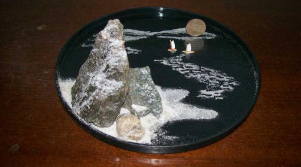 bonseki arta desenelor pe nisip