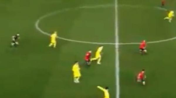 video gol fabulos marcat de spaniolul cani de la mijlocul terenului