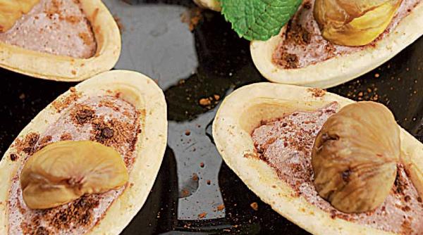 barcute cu crema de castane