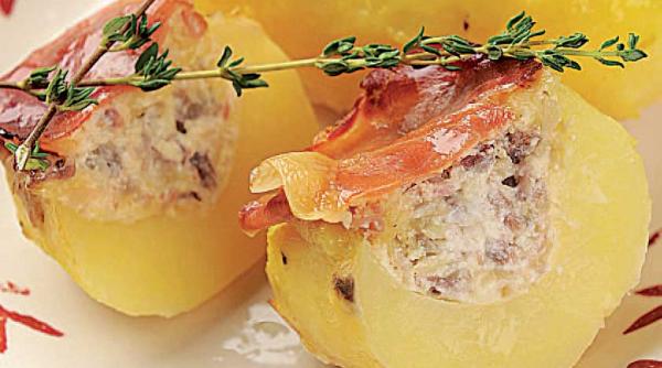 cartofi umpluti cu carne