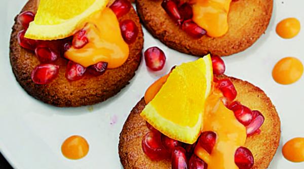 biscuiti cu rodie si portocale