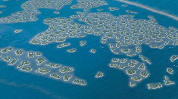 arhipelagul artificial din dubai se scufunda