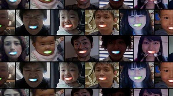 stralucesc in noapte dintii colorati