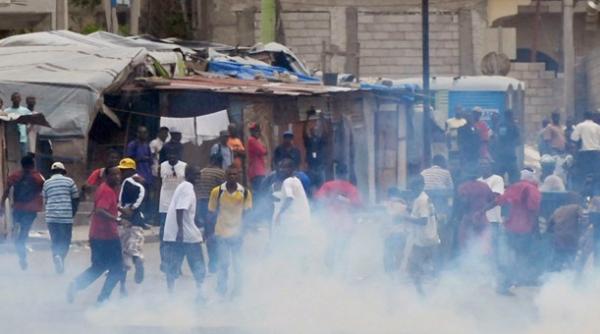 haiti proteste cu focuri de arma impotriva presedintelui rene preval