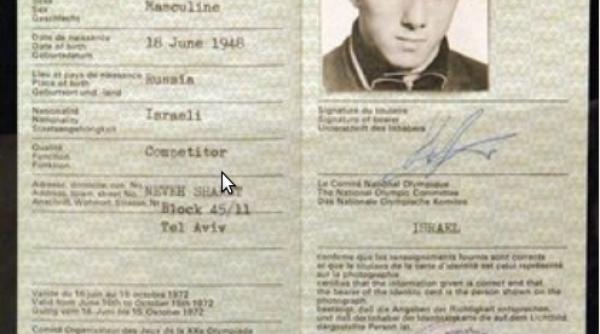 buletinul unui sportiv israelian ucis la jo 1972 returnat familiei