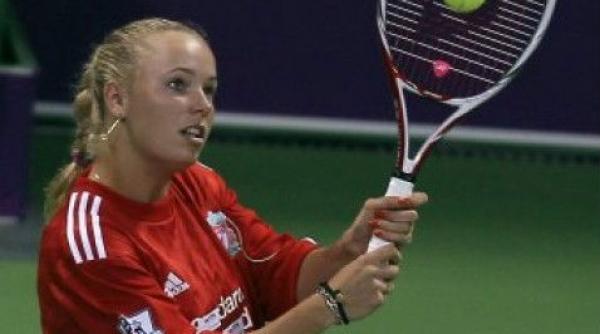 video caroline wozniacki incalzire in tricoul lui gerrard