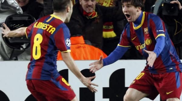 liga campionilor sahtior si barcelona s au calificat in sferturi cu video