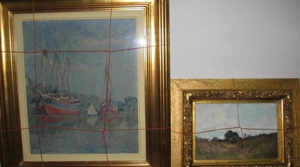 doua tablouri de grigorescu si darascu recuperate de politisti