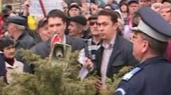 dn1 blocat de protestatarii de la spitalul din codlea