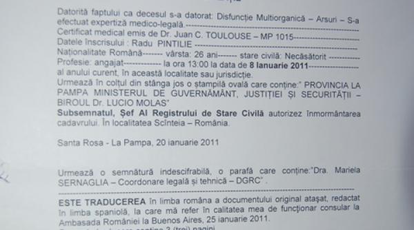 a fost ucis romanul radu pintilie