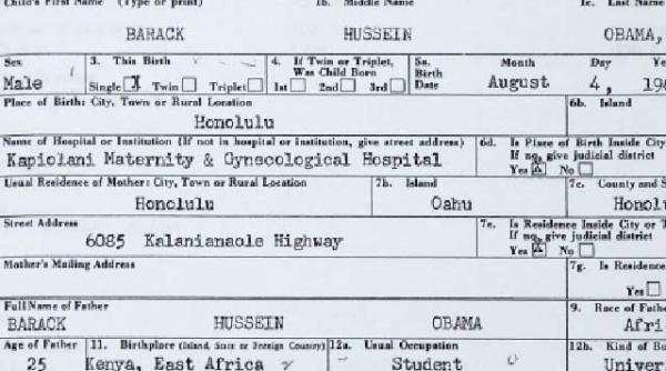 obama si a prezentat certificatul de nastere