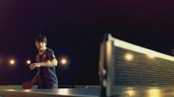 messi este bun si la tenis de masa