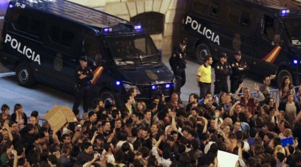 proteste masive la madrid
