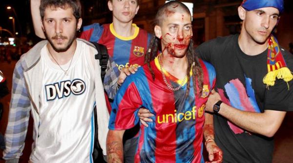 violente la barcelona soldate cu 90 de raniti video