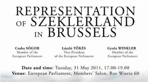 reprezentanta tinutului secuiesc la bruxelles inaugurata maine