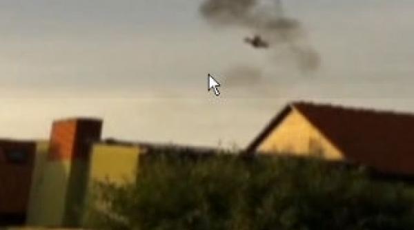 un dirijabil s a prabusit in flacari in germania video