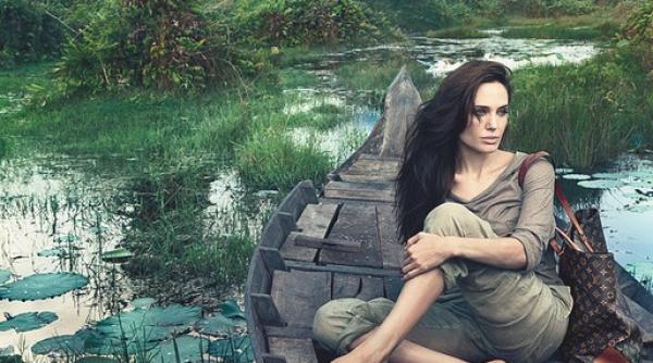 vezi prima fotografie cu angelina jolie promovand brandul louis vuitton