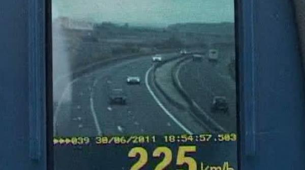 record de viteza pe a1 un sofer prins cu 225 km h pe autostrada bucuresti pitesti
