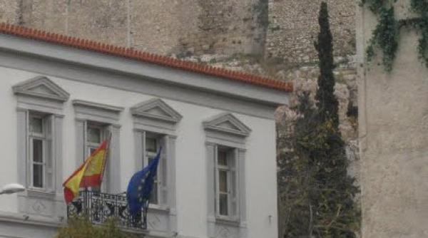 ambasada spaniei in grecia ocupata de militantii pro palenstinieni