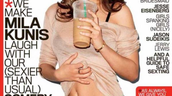 mila kunis se dezbraca pentru gq
