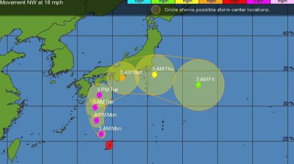 un taifun puternic ameninta centrala nucleara de la fukushima