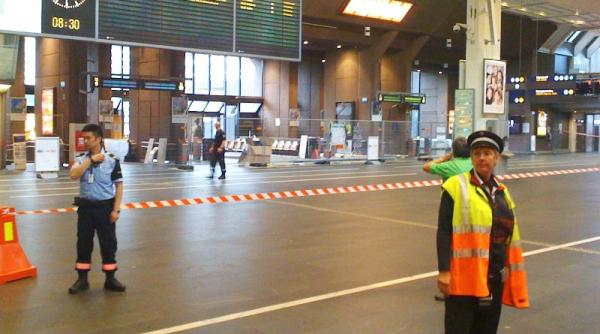 alerta cu bomba la oslo gara centrala evacuata din cauza unui colet suspect