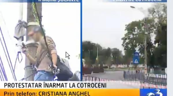 nicolae stancu a incetat protestul de la cotroceni dupa ce negociatorii i au pus laxative in ceai ca si in iunie somerul a stat cocotat pe stalp timp de sase ore