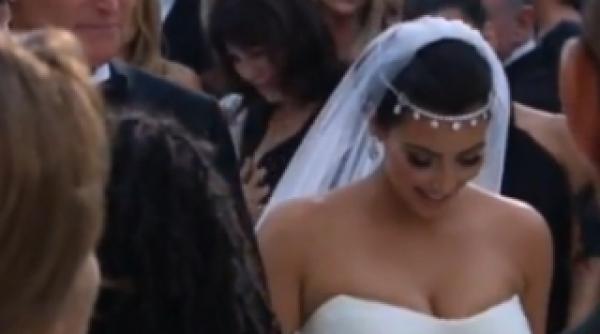 imagini de la nunta de 10 milioane de dolari a lui kim kardashian video