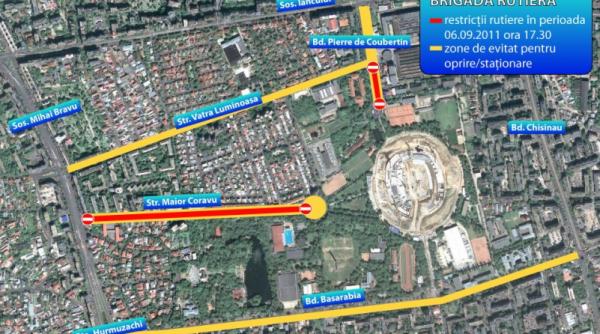 restrictii de circulatie si mijloace de transport suplimentate pentru meciul romania franta
