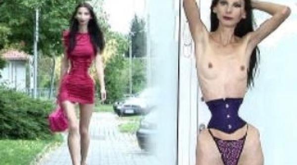 o romanca vrea sa intre in cartea recordurilor cu cea mai zvelta talie din lume foto video